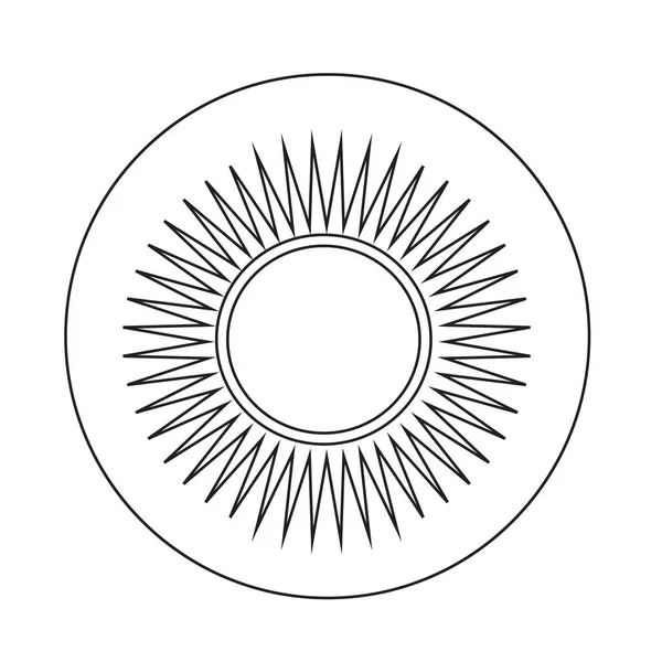 Sol icono simple — Vector de stock