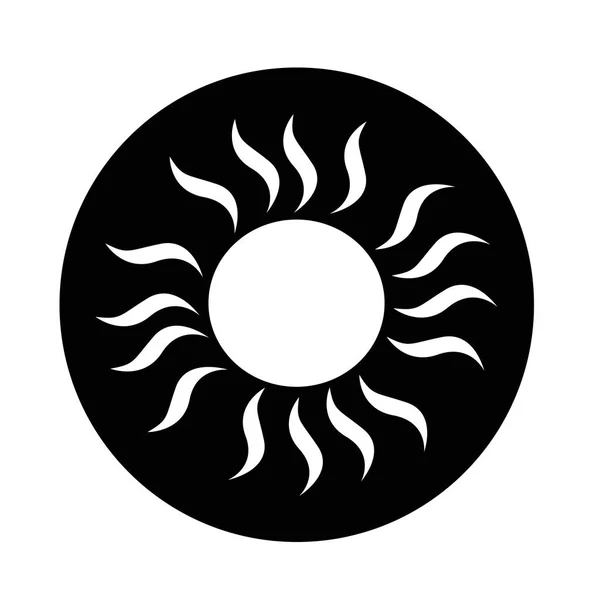 Sonne einfaches Symbol — Stockvektor