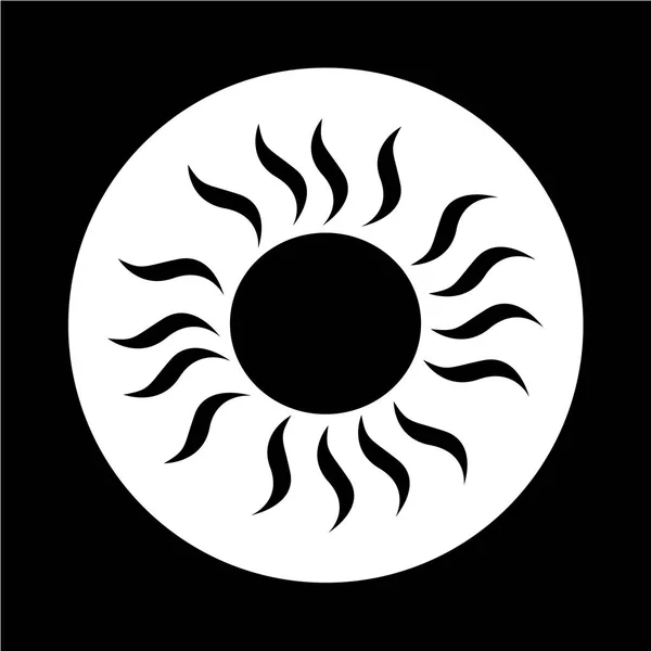 Sonne einfaches Symbol — Stockvektor