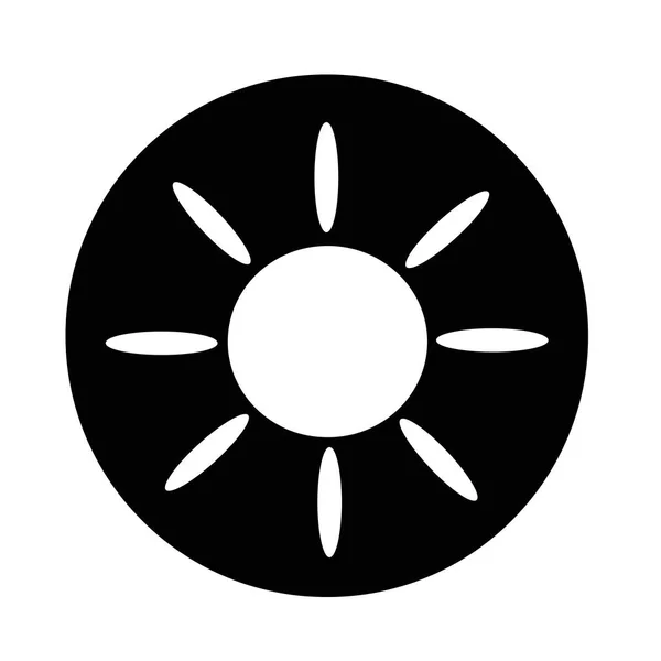 Icône simple soleil — Image vectorielle