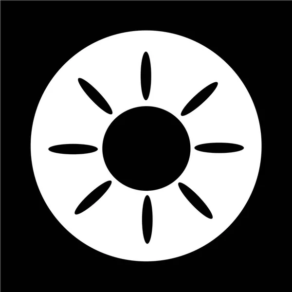 Sole icona semplice — Vettoriale Stock