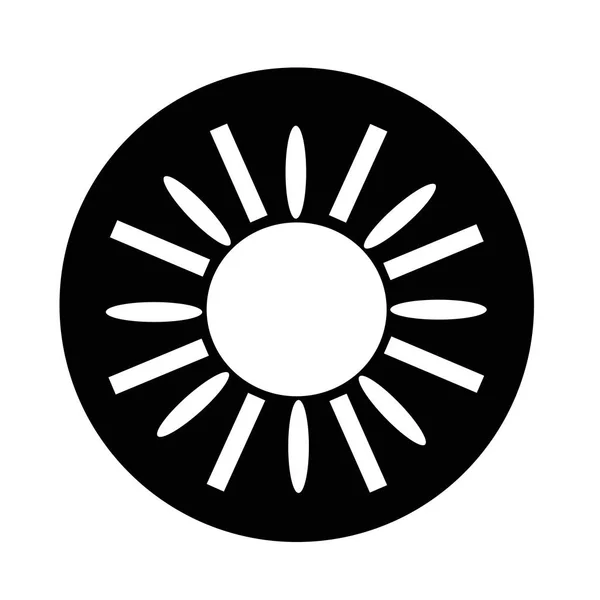 Icône simple soleil — Image vectorielle