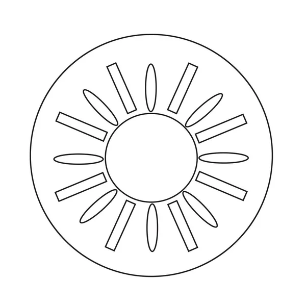 Sol icono simple — Vector de stock