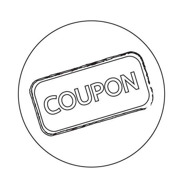 Discount Coupon Icon — Stock Vector