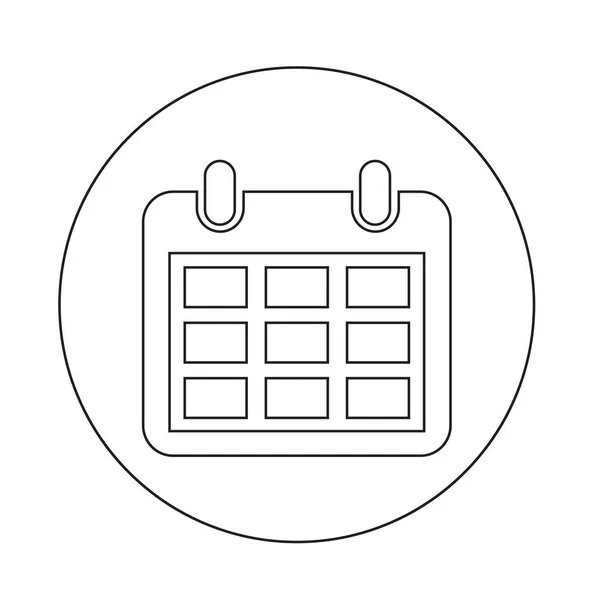 Einfache Kalender-Ikone — Stockvektor