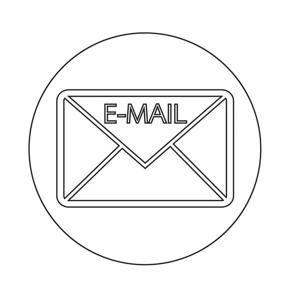 Ikona symbolu e-mail — Wektor stockowy