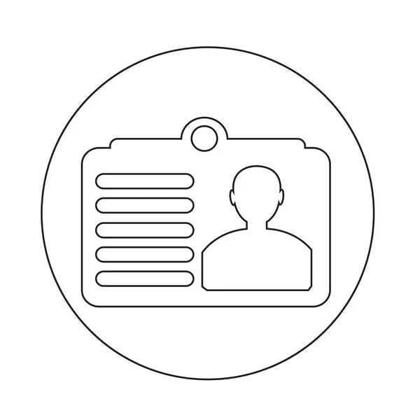 Document de badge Icône — Image vectorielle