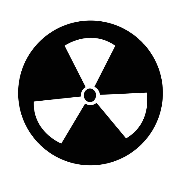 Radioaktivitás aláírás ikonra — Stock Vector
