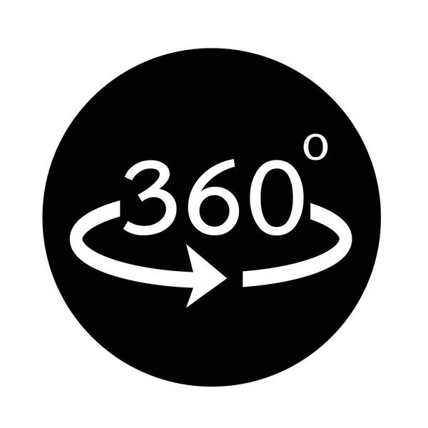 Angle 360 degrees icon