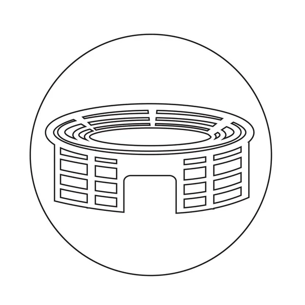 Простая иконка стадиона — стоковый вектор