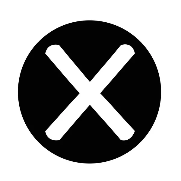 Verkeerde mark pictogram — Stockvector