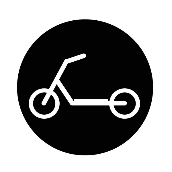 Scooter eenvoudig pictogram — Stockvector