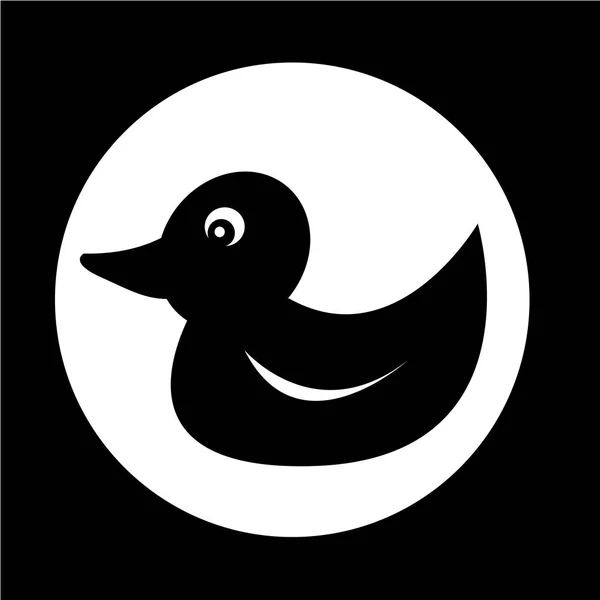 Pato ícone simples — Vetor de Stock