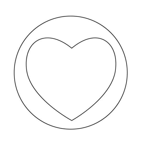 Serce proste ikona — Wektor stockowy