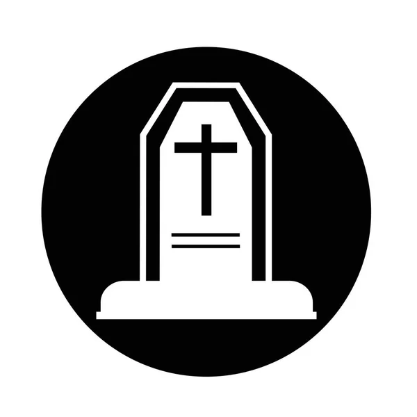 Tombstone simple Icon — Stock Vector