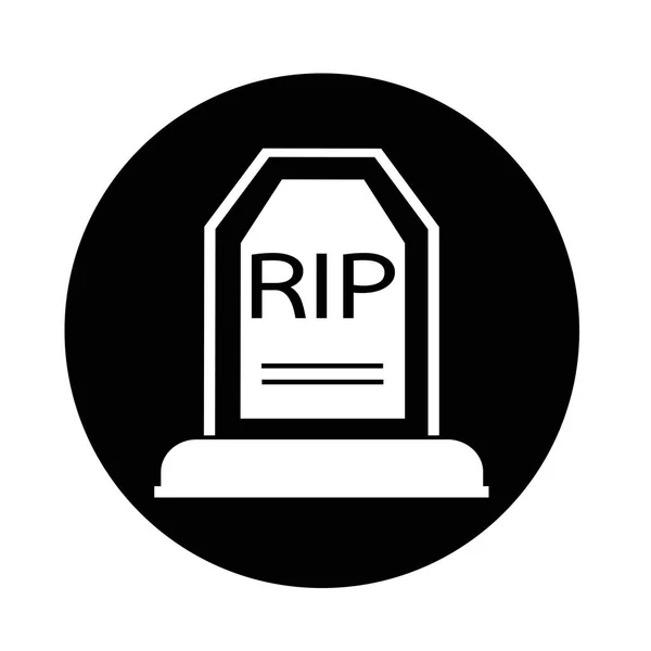 Tombstone simple Icon — Stock Vector