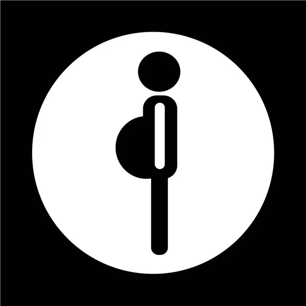 Icono de mujer embarazada — Vector de stock