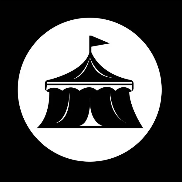 Circus tent icon — Stock Vector