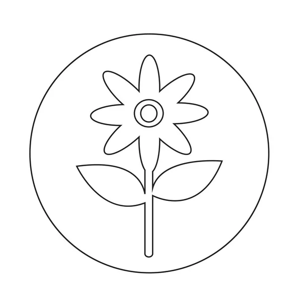 Flower simple icon — Stock Vector