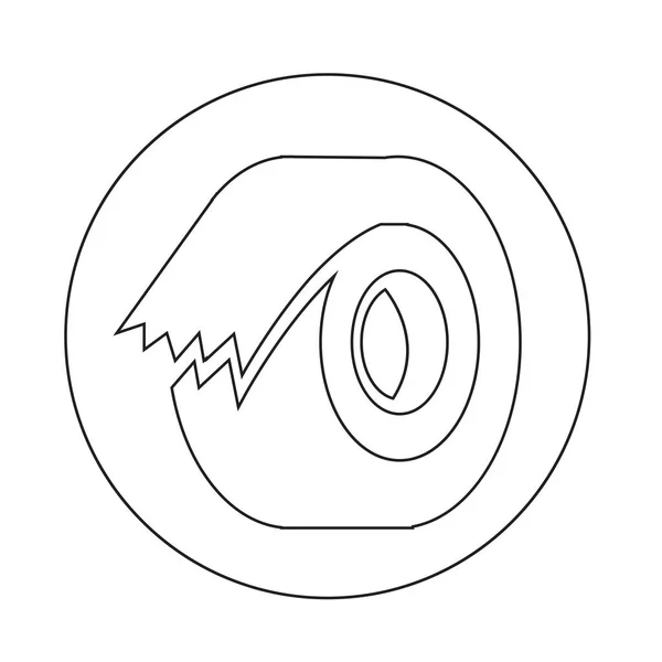 Icono de rollo de cinta — Vector de stock