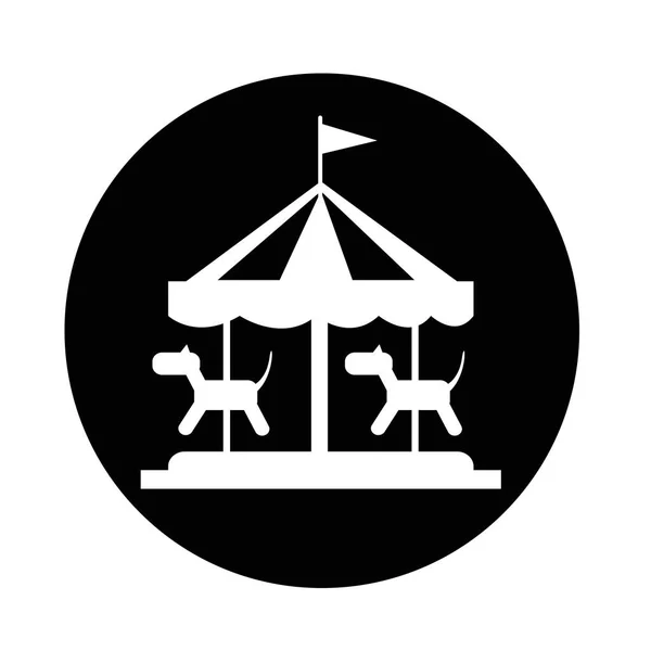 Carousel enkel ikon — Stock vektor