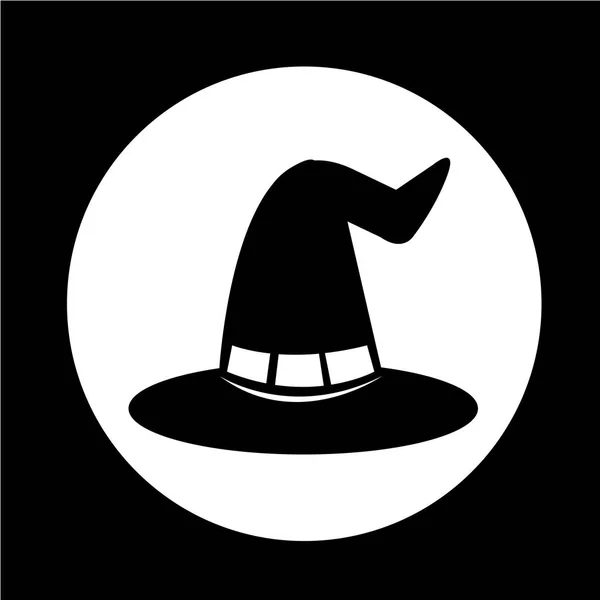 Хеллоуїн відьма капелюх значок — стоковий вектор