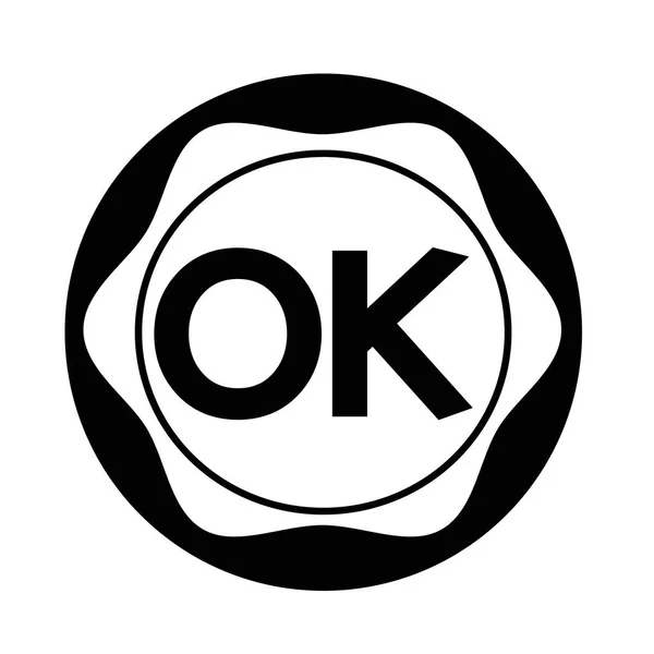 OK botón simple — Archivo Imágenes Vectoriales