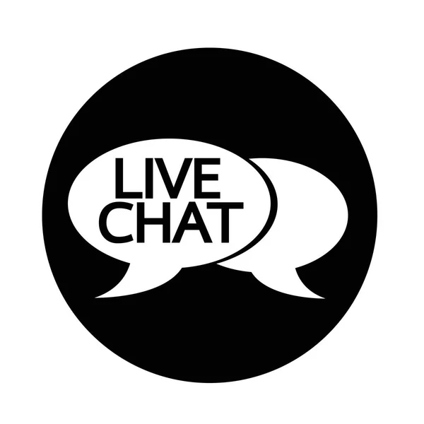Live chat icon — Stock Vector