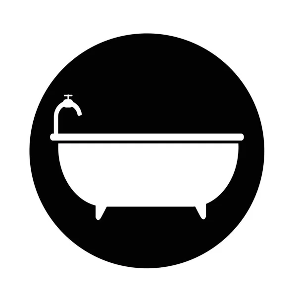 Ícone simples banheira —  Vetores de Stock