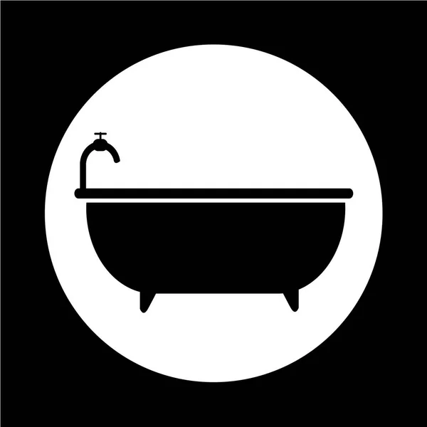 Bañera icono simple — Vector de stock