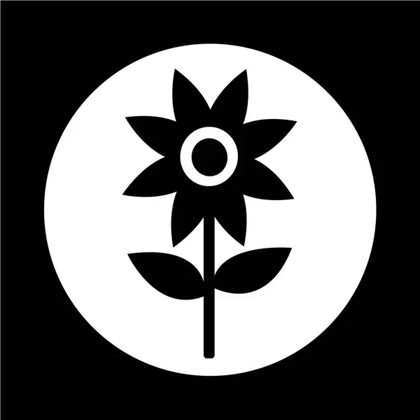Ícone simples flor — Vetor de Stock