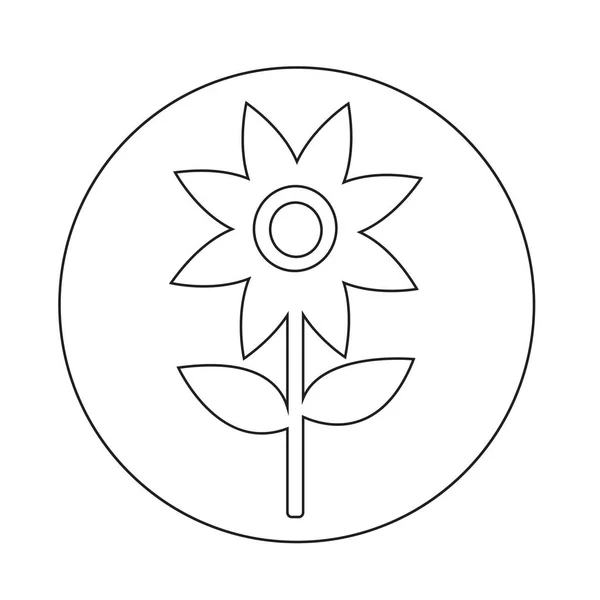 Flower simple icon — Stock Vector