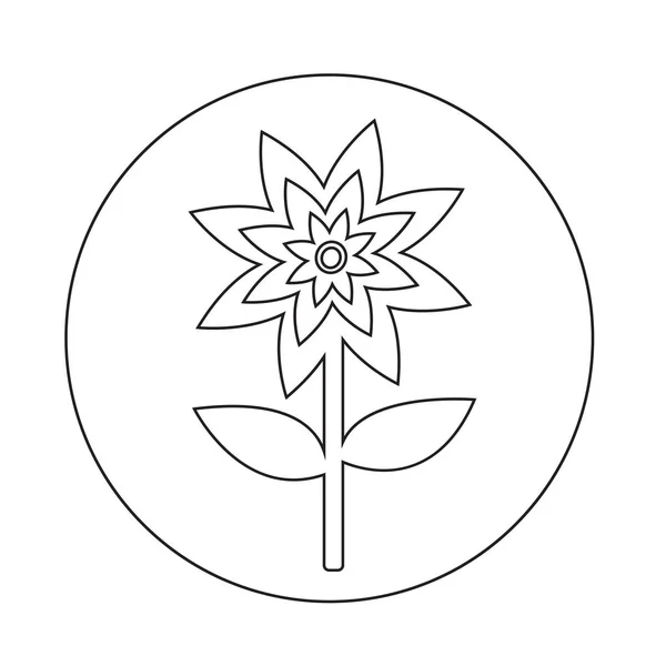 Fleur icône simple — Image vectorielle