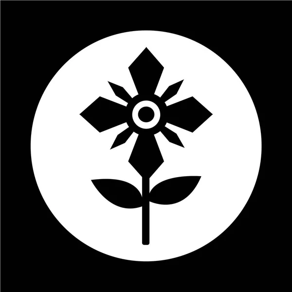 Fleur icône simple — Image vectorielle