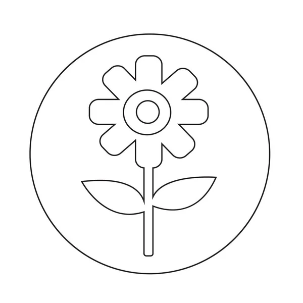 Flower simple icon — Stock Vector