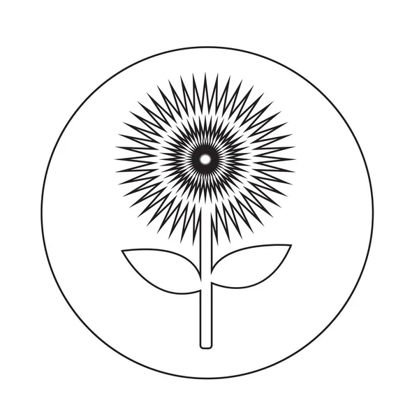 Flower simple icon — Stock Vector