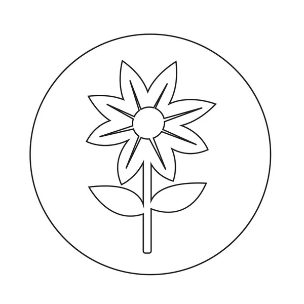 Flor icono simple — Archivo Imágenes Vectoriales