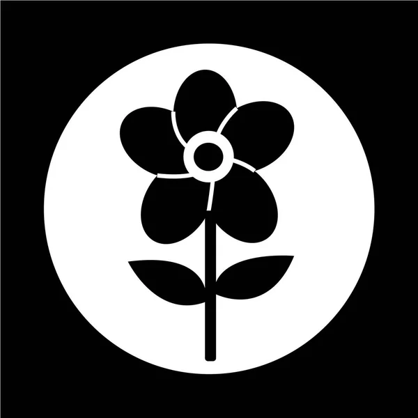 Çiçek basit simgesi — Stok Vektör