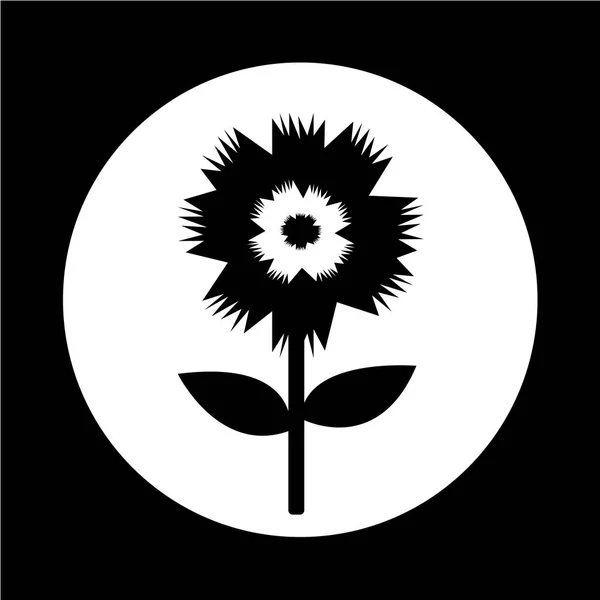 Jednoduché ikony květina — Stockový vektor