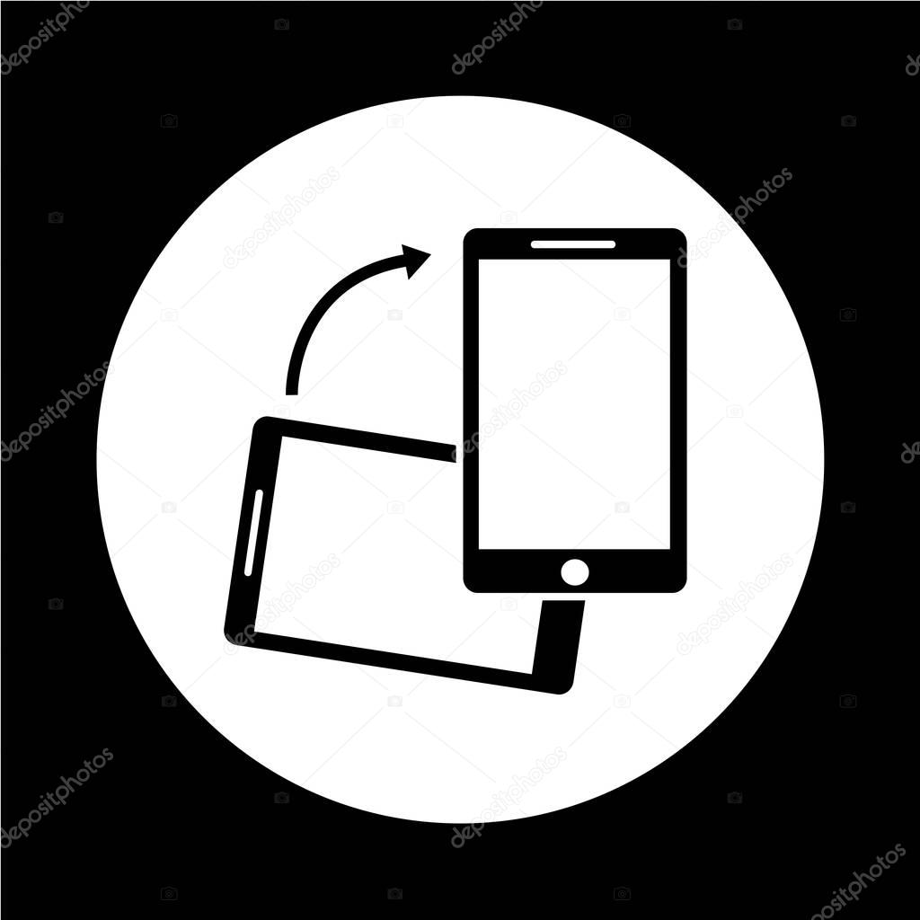 mobile phone tilting icon
