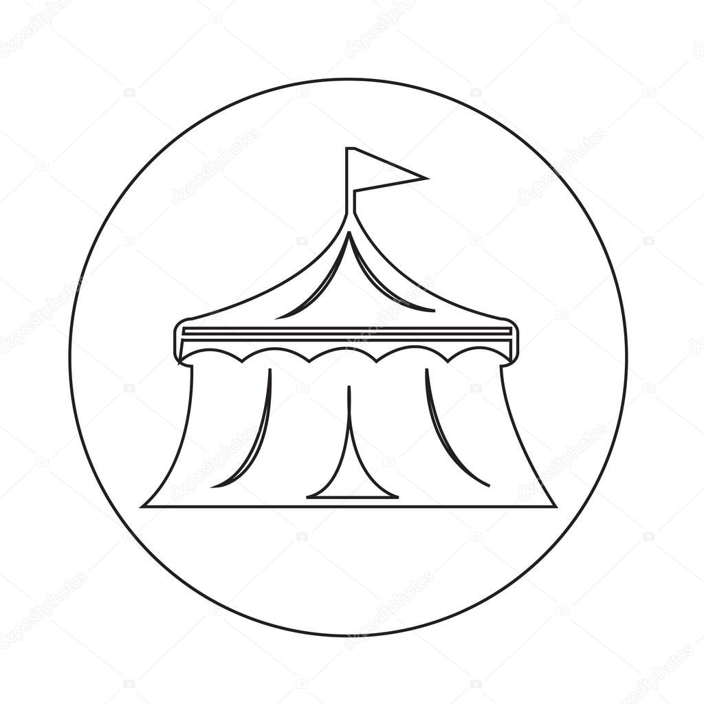 circus tent icon