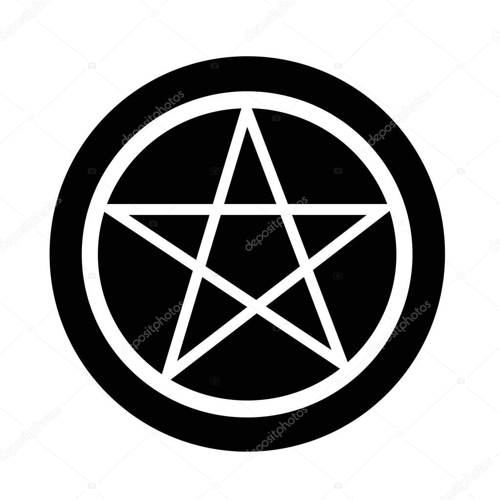 Pentagram simple icon