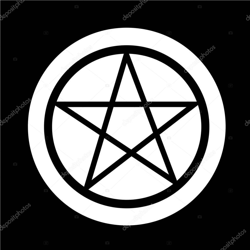 Pentagram simple icon