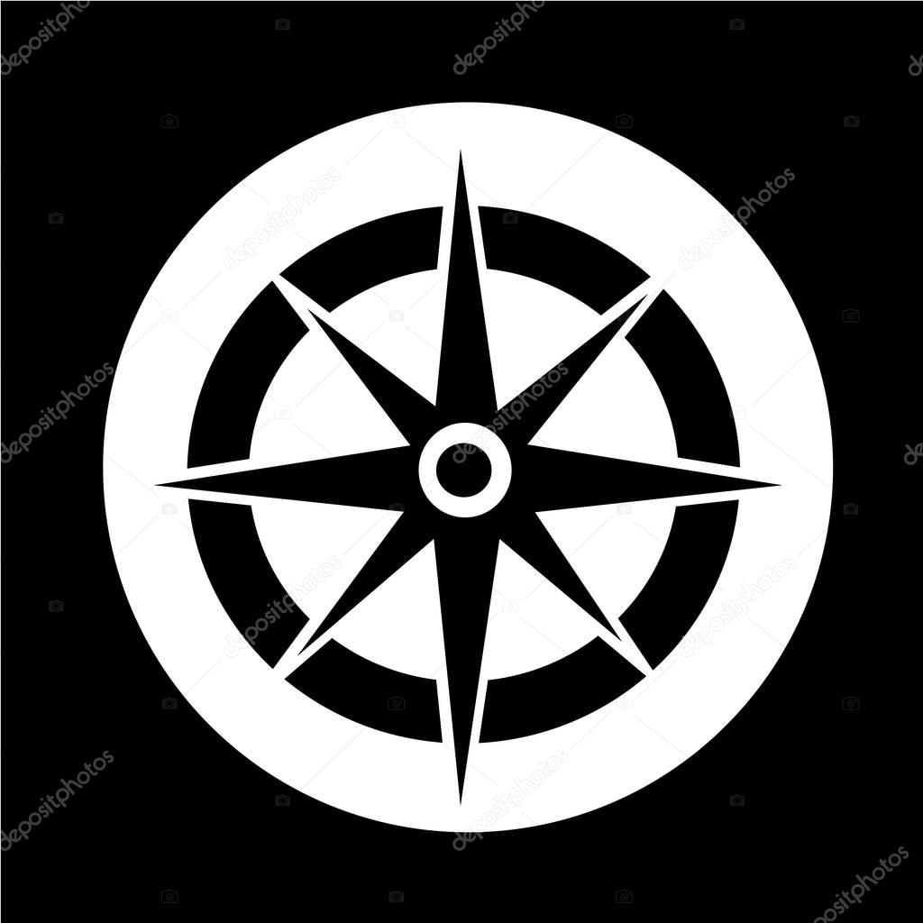 Compass simple icon