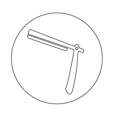 Tıraş makinesi basit simgesi