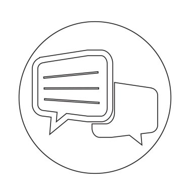 Sohbet diyalog simgesi