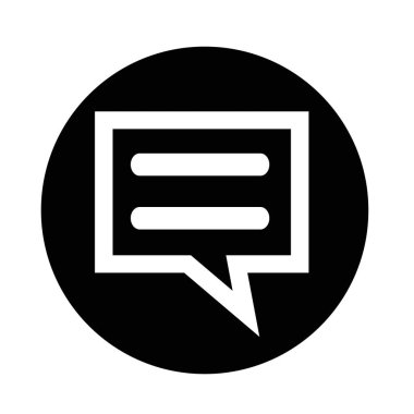 konuşan kabarcık sohbet simgesi