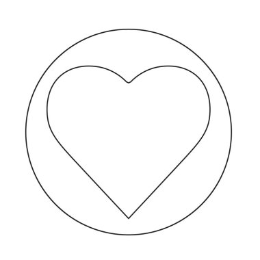 Kalp basit simgesi