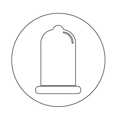 Prezervatif basit simgesi