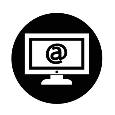 e-posta işareti mnitor simgesini